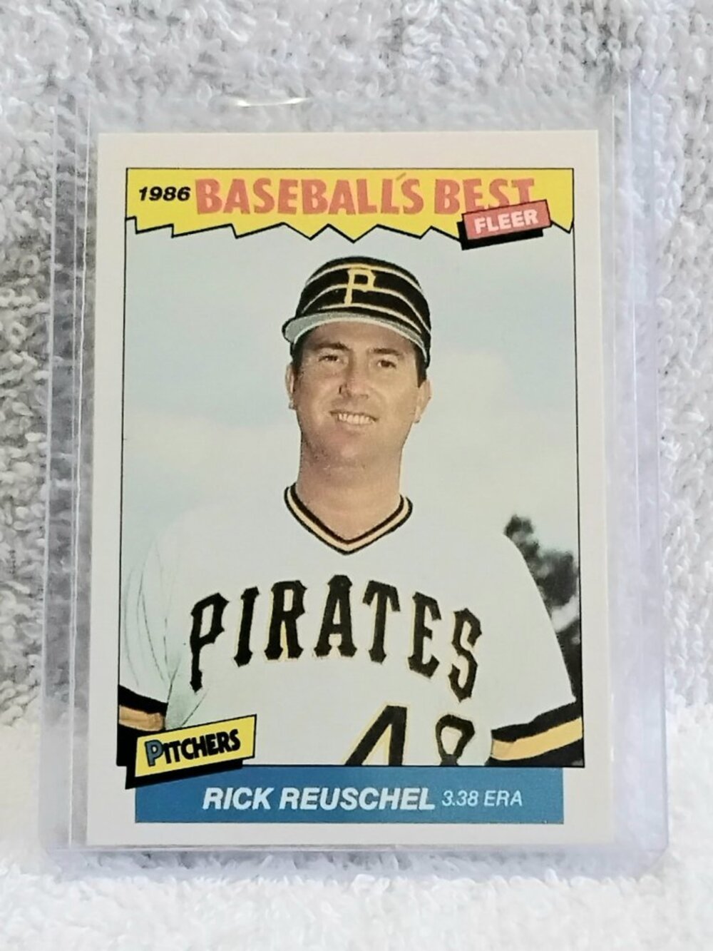 5/$20 Mint 1986 Fleer Rick Reuschel Baseball's Best Pitchers MLB Card 27!!